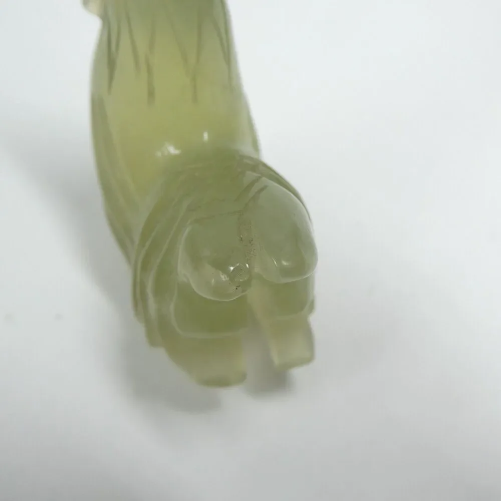 Jade Rooster Figurine Carved Sculpture 2